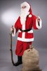 Anzug  für Weihnachtsmann roter Filz mit Mütze+Bart VE12 