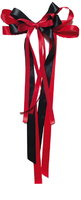 Schultütenschleife rot/schwarz  ca. 23 x 50cm   (3)