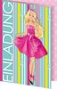 Einladungskarte Barbie (Mattel)   17 x 12 cm     (5)