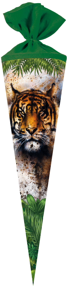 Tiger Schultüte  70cm rund Filz  (10)