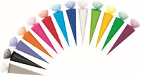 Bastelschultüte(n) 70cm rund verschiedene Farben Tüllverschluss VE10(10)